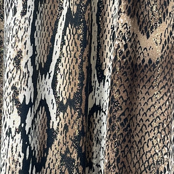 Heart Soul Snake Skin Print Neck Tie Halter Top - Picture 6 of 8